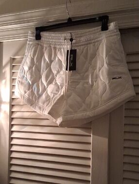 NWT - RLX Ralph Lauren White Quilted Lounge Shorts